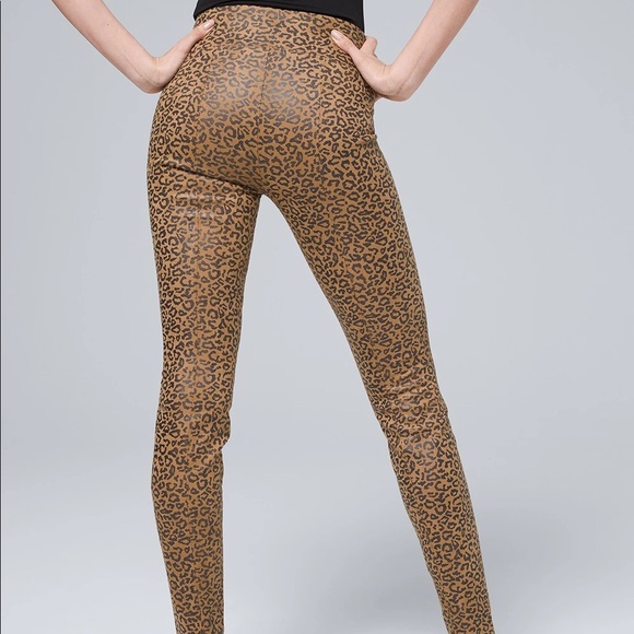Leopard Foil Print Runway Leggings - Picture 4 of 11